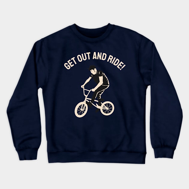 BMX Crewneck Sweatshirt by Design Anbay